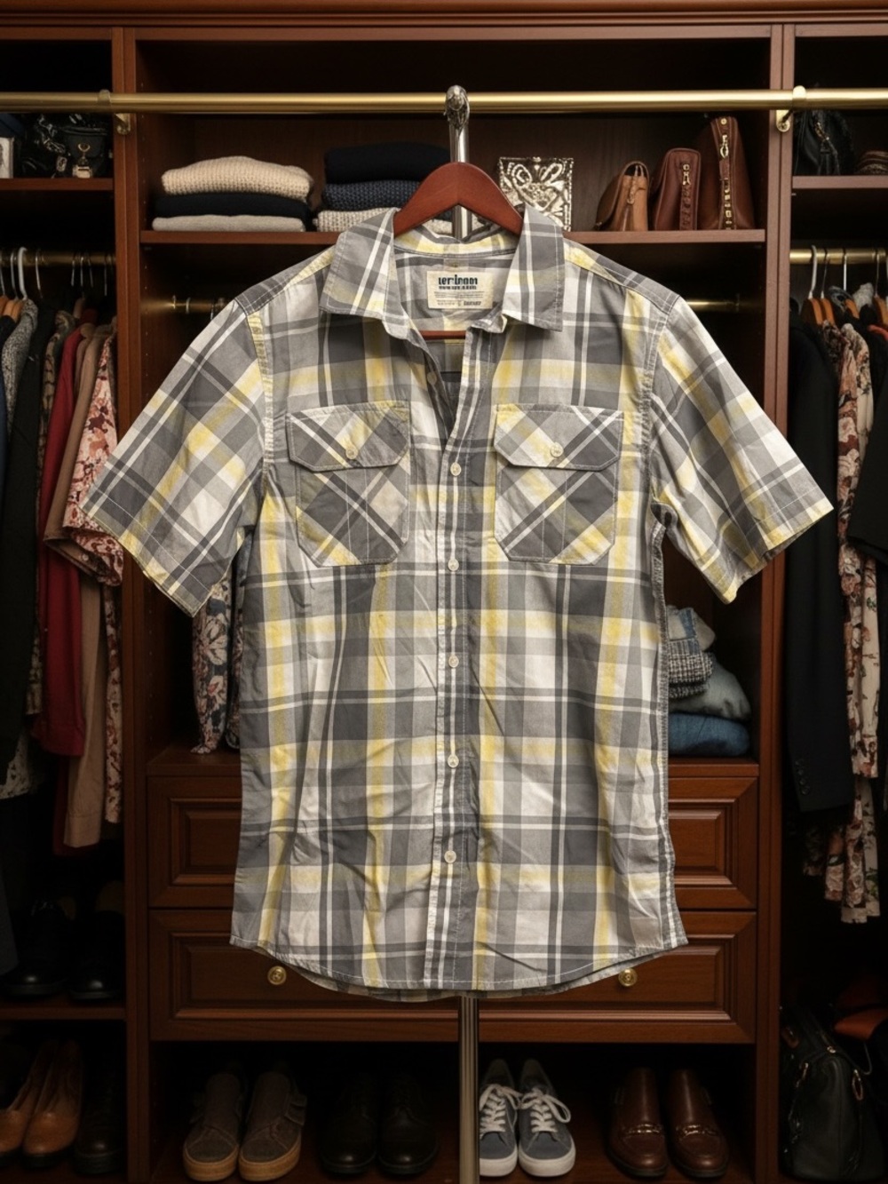 Urban  pipeline Bots Plaid Button-Down Shirt